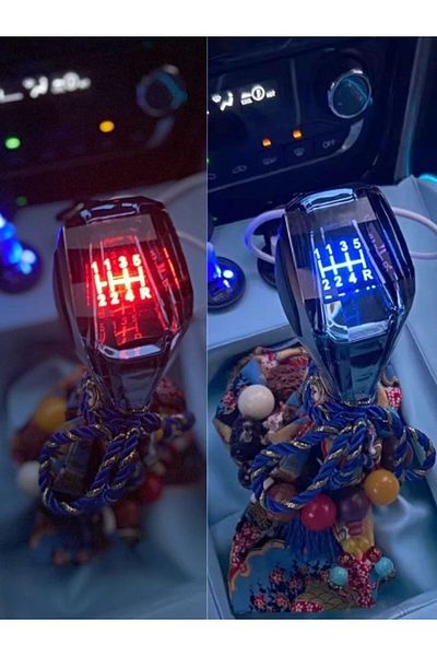 online shopping dsg store Stylish Crystal Gear Shift Knob Manual with Led Light