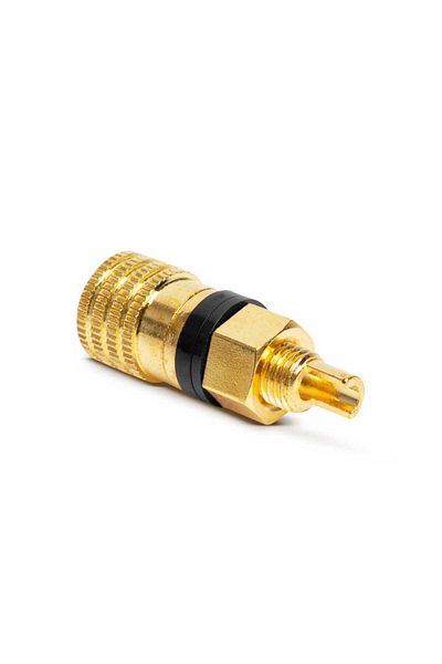 OEM Mufa banana mama 4mm montabil panou aurita inel negru