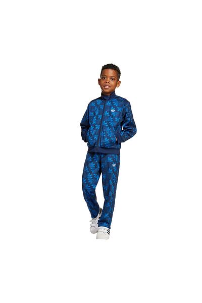 adidas Jw0295-C Firebird Ts Aop Çocuk Tracksuit Set Blue