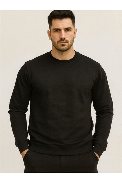 LOODUS سويت شيرت قطني أساسي للجنسين