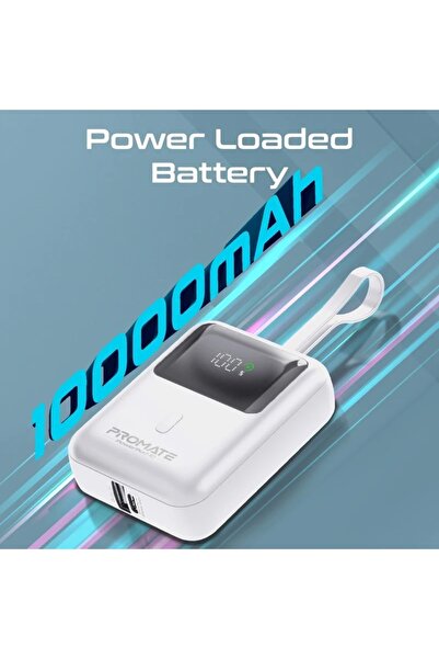 Promate Power Bank 35w Super Speed Built In Usb-c 10000mah
