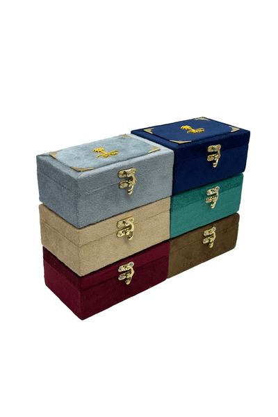 Alhadi For Oud And Saffaron Seven and Palm Velvet Oud Boxes - Half Dozen 6 Pieces - 1/2 Kilo