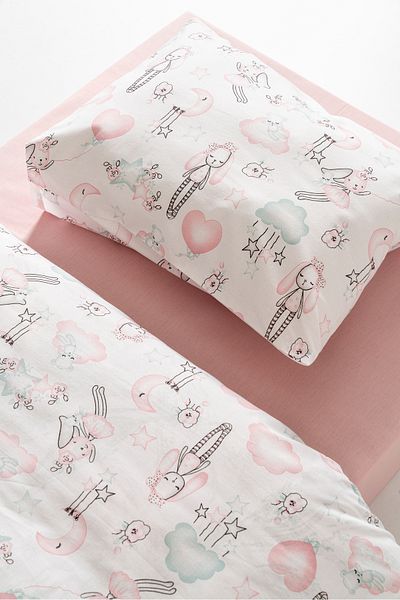 BELENAY HOME Lina 100% Cotton Baby Duvet Cover Set