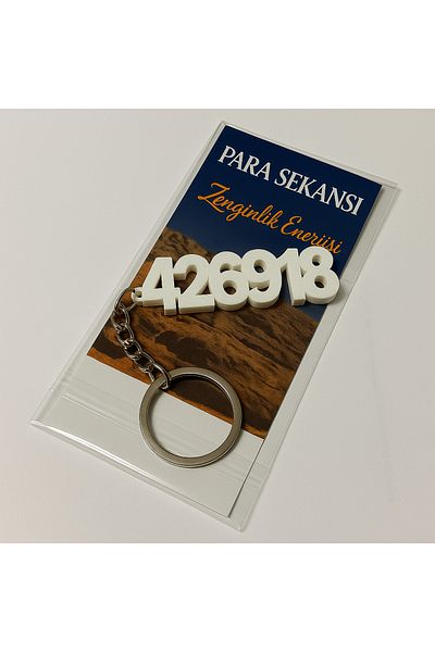 Zecir Money Pulling Sequence Keychain – Open the Doors of Wealth with Spiritual Energy!