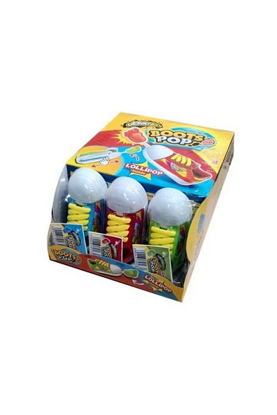 Johny Bee Boots Pop - Adidas Shaped Toy Lollipop 12 pieces