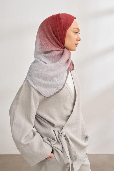 ARMANDA Muslin Degrade Shal - Red