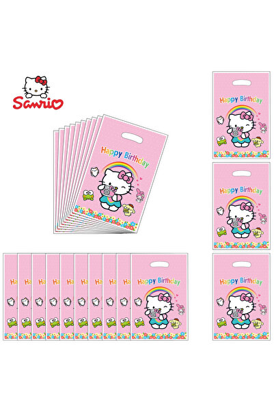 Miniso 25x16.5cm 30pcs 30pcs Hello Kitty Birthday Party Gift Bags，Hello Kitty Candy Bags，Hello Kitty Goody