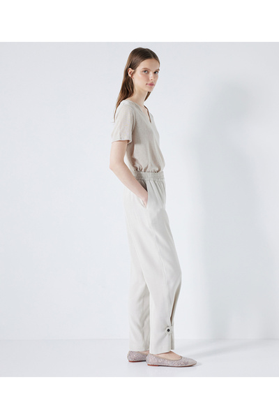 İpekyol Pants with button accessories