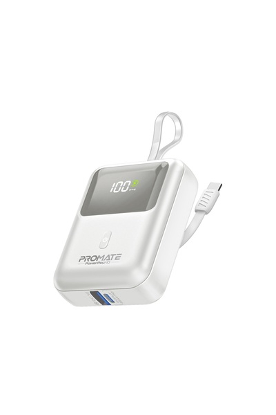 Promate Power Bank 35w Super Speed Built In Usb-c 10000mah