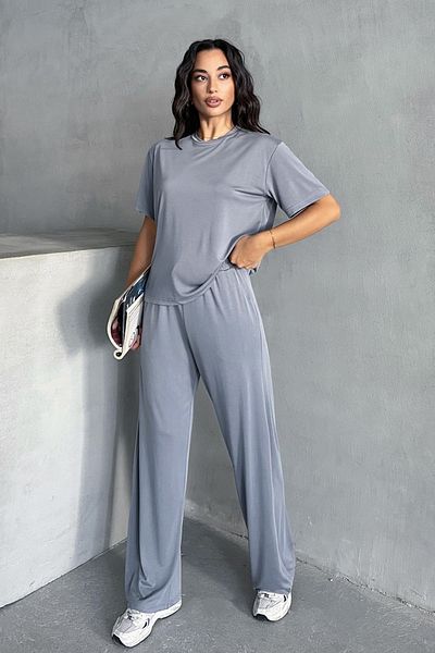 MD trend Women's Modal T-Shirt - Pants Two-Piece Set