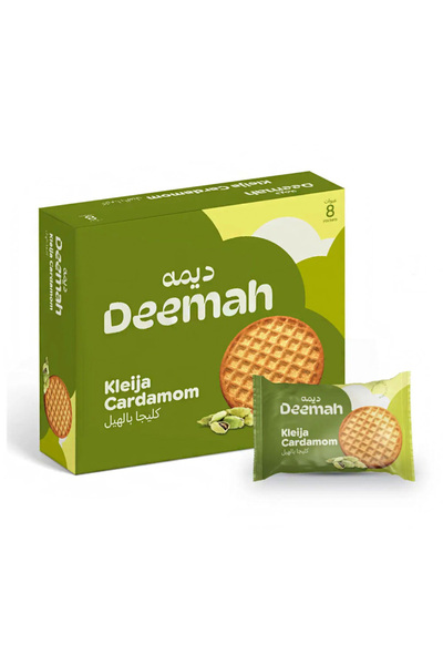 Deemah بسكويت كليجا بالهيل، 62 غرام × 8