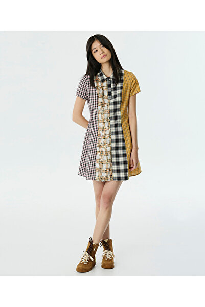 Twist EKOSE DESEN MIX MİNİ ELBİSE