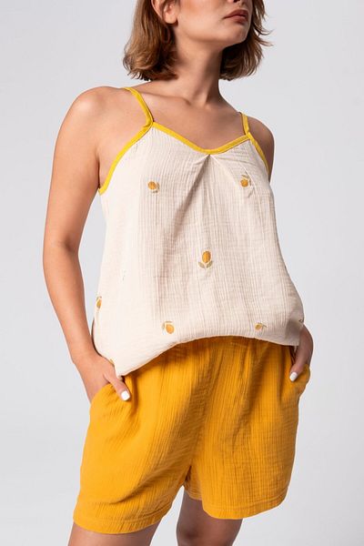 Ellia Soft Pure Comfort Muslin Summer Set – Breathable Rope Strap Set