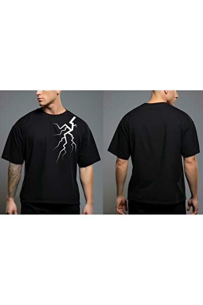 Sebesta Fashion تي شيرت قطني مطبوع عليه برق للموسم الجديد من SEBESTA FASHION