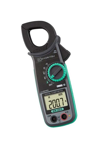 Kyoritsu مقياس التيار الكهربائي الرقمي أسود/أخضر 204x81x36 مم