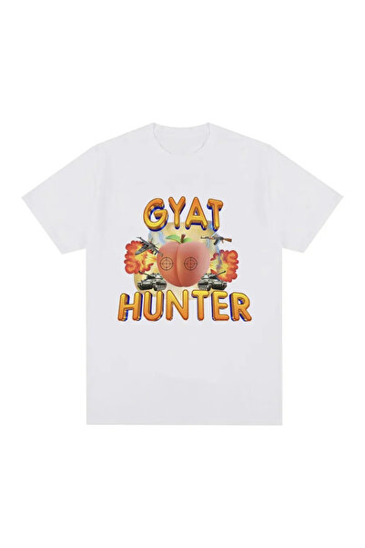 Tarzsokak White Gyat Hunter Funny Meme Retro Loose Large