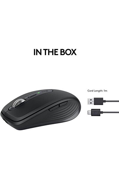 logitech MX Anywhere 3S Compact Wireless Mouse Graphite