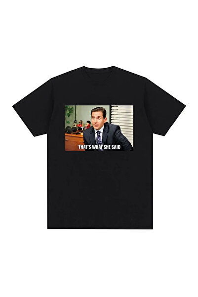 Tarzsokak Siyah Michael Scott That's She Said TV Dizisi Ofis Dwight Schrute J...