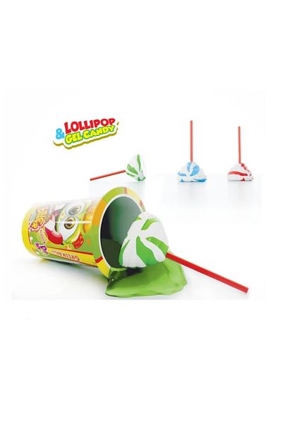 Johny Bee Big Dipper Gel - Gel lollipop + glass, 12 pieces x 50 gr