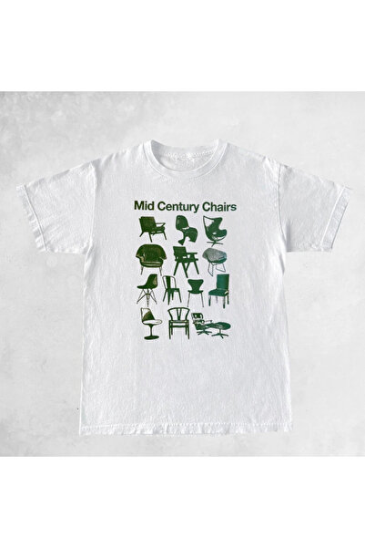 Tarzsokak Tricouri grafice de stradă imprimate cu scaun în stil retro alb, la...