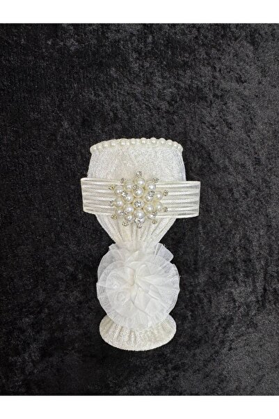 SırmalıHome Kadife KREM Broşlu Bardak Takı İğneliği iğnelik, Nikah,Bekarlığa ...