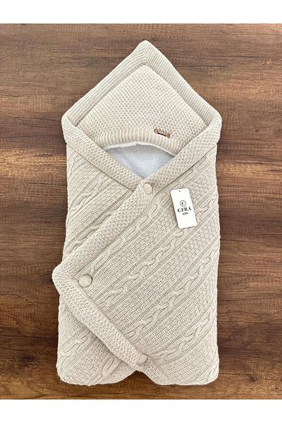 MUTİR Trico Knitted Hooded Swedding