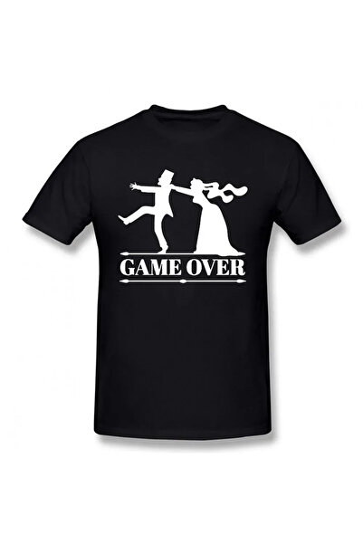Tarzsokak Black Game Over Mire Mireasă Petrecere de burlacit Tricou amuzant d...