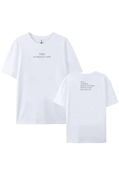 Tarzsokak White Lorde Virgin Album Print Summer Letters Unis