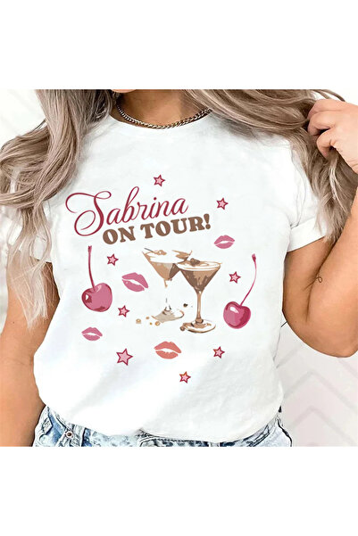 Tarzsokak تي شيرت أبيض سابرينا النجار الجمالي ملابس الشارع الشهير جرانج كاواي...