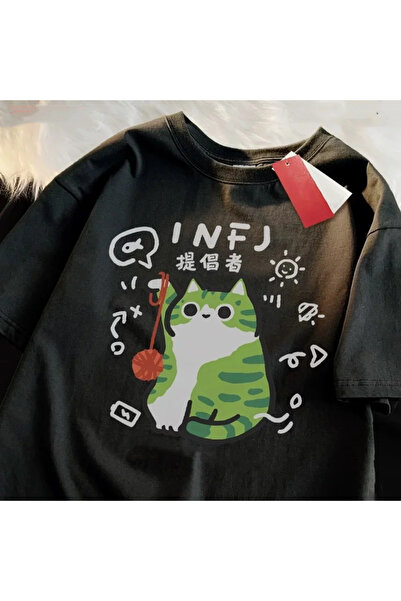 Tarzsokak Negru MBTI Summer and Spring Fun Cat Respirabil Moale Răcoros