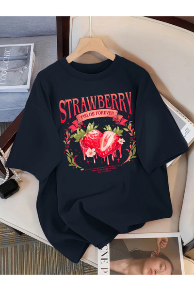 Tarzsokak Black Strawberry Fields Eternal Print, respirabil, hip-hop, largi, ...