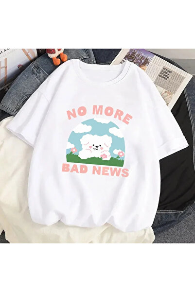 Tarzsokak Tricou cu grafică albă cu desene animate și pisică drăguță, imprime...