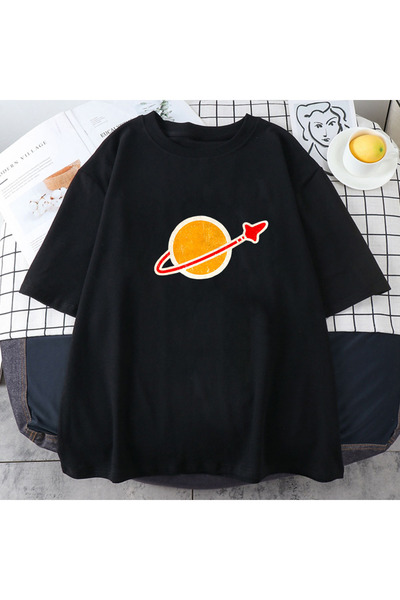 Tarzsokak Black Space Lego cu imprimeu grafic, tricou estetic, tricou unisex