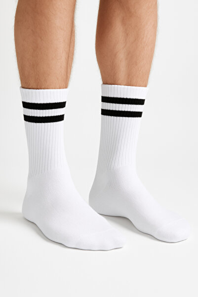 Captival Striped College Long Sports Socks