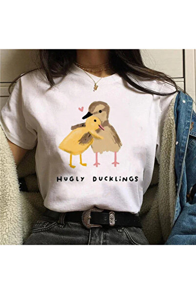 Tarzsokak Topuri Harajuku cu imprimeu distractiv de vară cu porcușor de Guine...