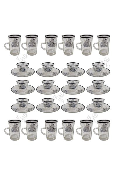 DVINA 36-piece coffee cup and tea set with saucers