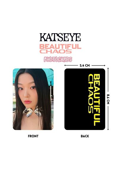 Kpop Dünyasi Katseye''Beautiful Chaos'' Photocards Set 1