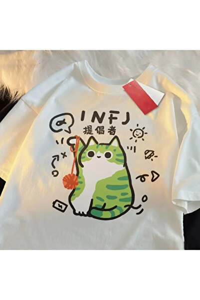 Tarzsokak Alb MBTI Summer and Spring Fun Cat Respirabil Moale Răcoros