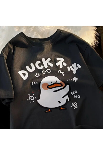 Tarzsokak Tricou de vară negru cu imprimeu Frog Evolution, retro japonez, vin...