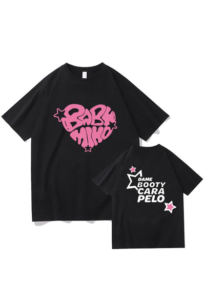Tarzsokak Crna XOXO turneja Baby Miko T-shirt s YoungMiko reper majica sa kra...