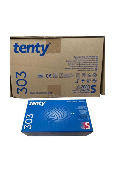 Tenty - Inspection Gloves 303 Nitrile Blue Small 100 Pack of 20