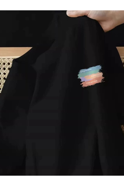 Tarzsokak ملابس جمالية ذات رسومات شخصية للصيف باللون الأسود من ماركة Ne Print