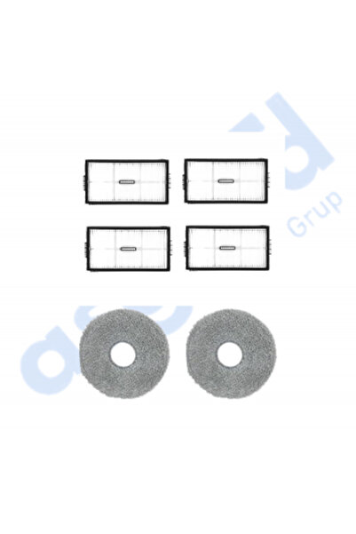 Asgard Grup Roborock Saros 10R-Qrevo CurvX compatibil 4 filtre 2 mopuri