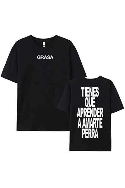 Tarzsokak Negru ARĂTĂ SĂ ÎNVAȚI SĂ TE IUBIȚI leri SI TE DUELE CURITA Imprimeu...