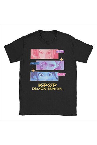 Tarzsokak Siyah Rujinu KPDH Jinu Demon Hunter Tees Kpop Huntrix T Crewne