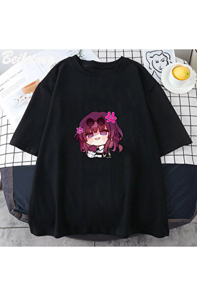 Tarzsokak Negru Honkai Star Rail Chibi Kafka Anime Print Kawaii Manga Vanitas...