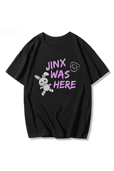 Tarzsokak تي شيرت أسود Jinx Arcane Monkey Anime Cosplay تي شيرت للجنسين جرونج...