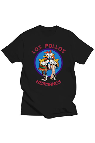 Tarzsokak Siyah Yeni li Breaking Bad LOS POLLOS Tavuk Kardeşler Baskılı Komik