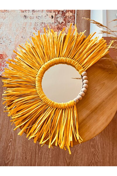 Aylak Tasarım Aylak şeyler rafya yelpaze ayna