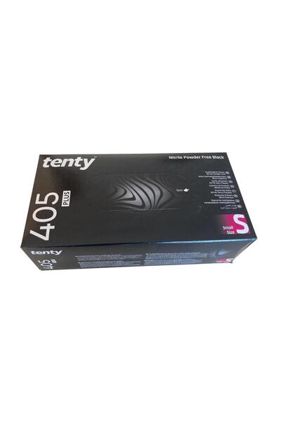 Tenty - Inspection Gloves 405 Plus Nitrile Black Small 1 Pack of 100